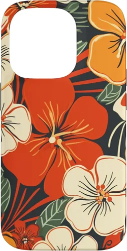 Vista 17 de Puakenikeni Flower Watercolor Floral Pattern Case for iPhone 17