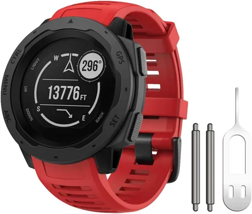 Vista 21 de NotoCity Correa de repuesto para Garmin Instinct, silicona suave, compatible con Garmin Instinct 2/Solar/Tactical(verde militar)
