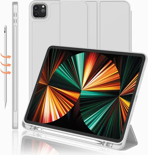 Vista 9 de Funda para iPad Pro de 12.9 pulgadas 2022/2021/2020 (6ª/5ª/4ª generación) con soporte para lápiz