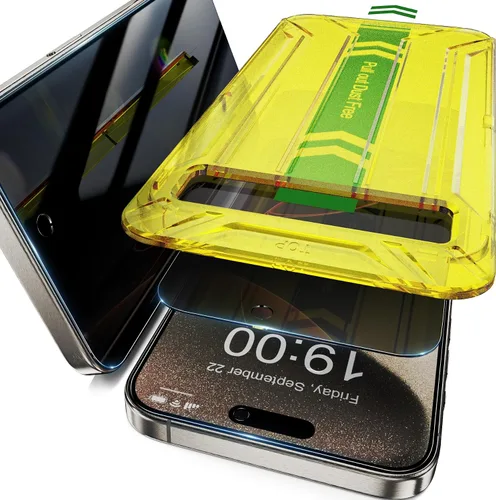 Vista 21 de Fotbor Protector de pantalla de privacidad para iPhone 12 Pro Max, protector de pantalla de privacidad para iPhone 12 Pro Max [2 antiespías]