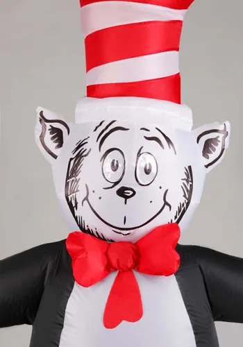 Vista 5 de Disfraz Inflable de Adulto Dr. Seuss El Gato en el Sombrero Multicolor