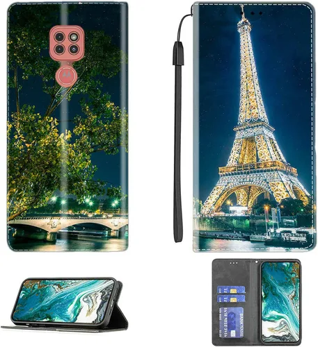 Vista 216 de jioeuinly ATT Motivate 2 - Funda compatible con ATT Motivate 2, funda con soporte abatible y cierre magnético DJS