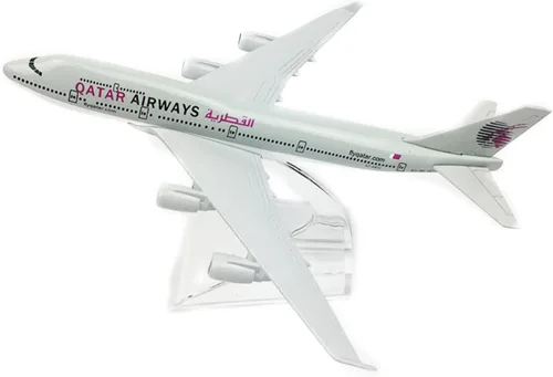 Vista 2 de 1:400 A380 Qatar Airways Avión Modelo Simulación Avión Modelo Avión Avión Modelo Aviación Aviación Modelo Kit de Aviación para Colección