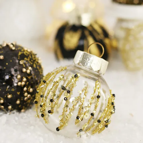 Vista 5 de 25 bolas de Navidad de 2.4 pulgadas, adornos surtidos para árbol de Navidad, inastillables, mini esferas colgantes para Navidad, vacaciones, bodas