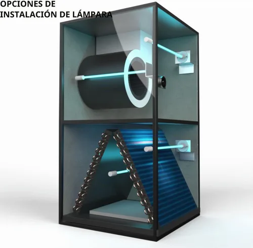 Vista 4 de hqtelecom Lámpara UV de 120V para sistemas de bobina HVAC (hasta 5 toneladas) con bombilla ultravioleta de 14 ″ 14W