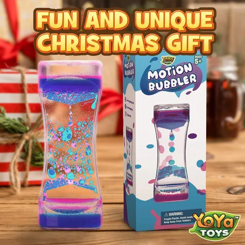 Vista 9 de YoYa Toys Liquimo - Bolígrafo de Burbujas de Movimiento Líquido 1 Paquete - Juguete Sensorial para Niños y Adultos - Temporizador de Burbujas