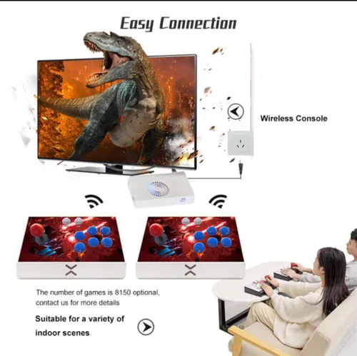 Vista 2 de Pandora's box 3D, Arcade Game Console, 1780-1080p, 8150-1 Games, Double joystick, split one, support expanded 3D Games for pclaptoptvps4 With WiFi