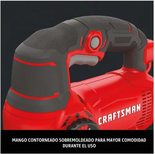 Vista 4 de CRAFTSMAN Sierra de calar, 4 ajustes orbitales, hasta 3,000 SPM, 5 amperios, con cable (CMES610)