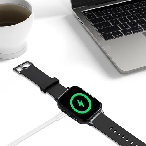 Vista 4 de Compatible con cargador Gabb Watch 3/3e, cargador magnético con cable USB de 3.18 pies, accesorios para reloj inteligente (blanco)