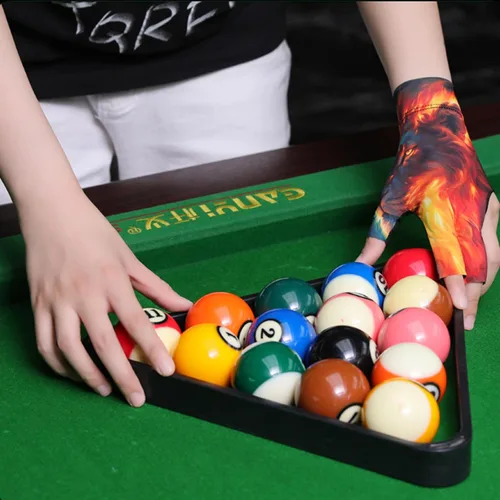 Vista 7 de Guantes de billar profesionales, guantes de piscina con acolchado antideslizante para un agarre seguro y un movimiento suave