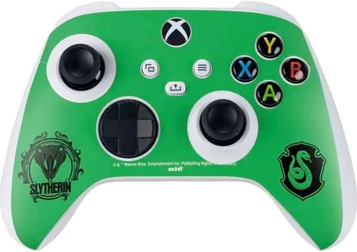 Vista 13 de Skinit Calcomanía para juegos compatible con el controlador Xbox Series S – Diseño oficial de Wizarding Worlds Harry Potter Deathly Hallows Symbol