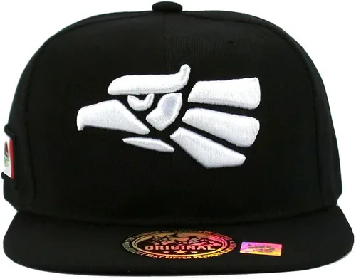 Vista 2 de Mexican Mexico Hat Hecho En Mexico Eagle Aguila Snapback Flat Bill Gorra de béisbol