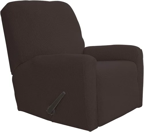 Vista 73 de Easy-Going Funda Elástica para Sofá Reclinable Cobertor de Sofá 4 Piezas Protector de Muebles Sofá Suave con Fondo Elástico Poliéster Spandex Tela