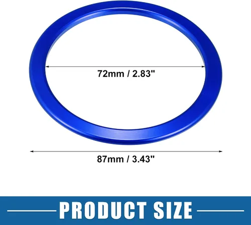 Vista 4 de Cubierta de salida de aire de CA para automóvil para Toyota Tundra 2014-2021 azul (juego de 4)