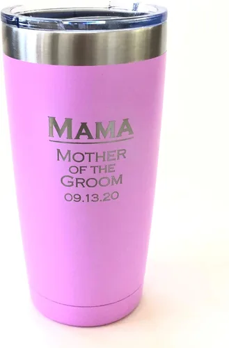 Vista 4 de Vaso aislante personalizado, 20 onzas, elige tu color personalizado (negro)