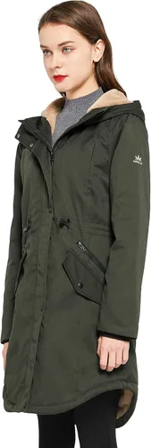 Vista 3 de Orolay Parka Abrigo de invierno con forro polar grueso para mujer con bolsillos