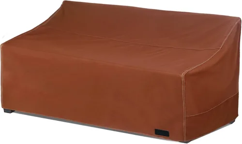 Vista 9 de NettyPro Funda impermeable para sofá modular de patio 600D de alta resistencia, para muebles de patio en forma de L, juego de salón, 83 x 104 Negro