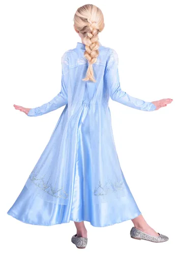Vista 2 de Disfraz de Elsa Deluxe de Frozen 2 para Niñas Multicolor