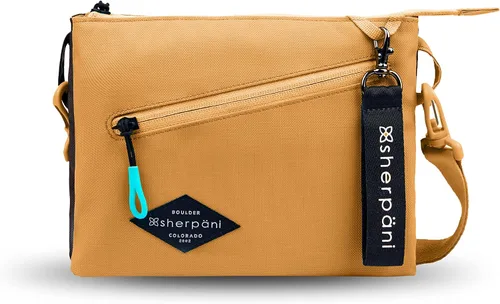 Vista 4 de Sherpani Zoom, bolso cruzado pequeño, bolso cruzado de nailon, bolso cruzado ligero, bolsa doble elegante