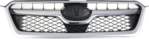 Vista 3 de KARPAL Conjunto de parrilla de parachoques delantero con moldura cromada compatible con Subaru XV Crosstrek 2013-2015