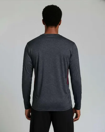 Vista 12 de Real Essentials Paquete de 4 unidades: camiseta de manga larga para hombre Dry Fit, disipa la humedad, protección solar FPU 50+ contra rayos
