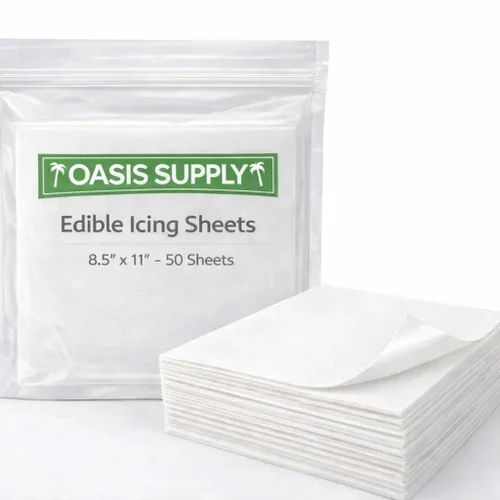 Vista 12 de Oasis Supply, Hojas de glaseado ultra flexibles, blanco, papel de 8.5 x 11 pulgadas, 12