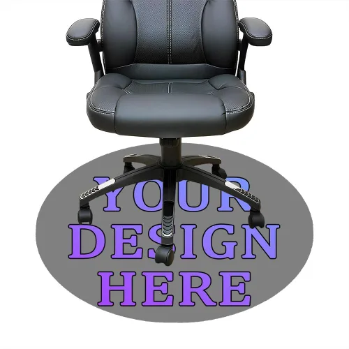 Vista 69 de Tapete redondo personalizado para silla de escritorio de oficina, diseño de tu propio logotipo de foto, texto, alfombrillas circulares