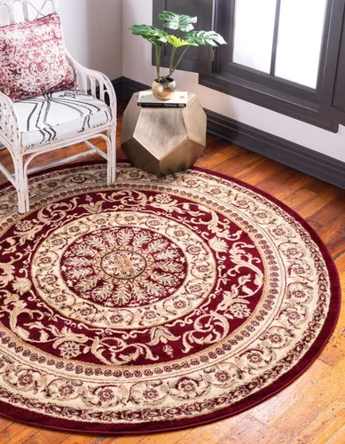 Vista 12 de Unique Loom colección Versailles - Alfombra de área con patrón de medallón, motivo floral; estilo tradicional clásico