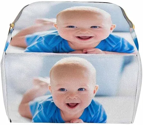 Vista 4 de Mochila personalizada para pañales de perezoso y mariposa para mamá y niñas, color 06, 15x10.83x6.69 Inch (Pack of 1)