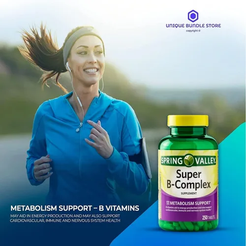 Vista 2 de Complejo súper vitamina B – 250 tabletas, vitaminas del complejo B, complejo B, folato de biotina B12 B6, suplemento diario de vitaminas B