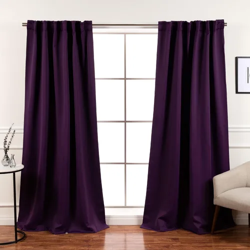Vista 30 de Best Home Fashion Paneles de cortinas opacas de alta calidad, con aislamiento térmico sólido, cortinas opacas para tratamiento de ventanas