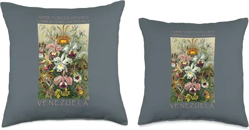 Vista 3 de Venezuela Best Gifts Ideas Venezuela Flor Nacional Orquidea - Almohada de 16.0 x 16.0 in, multicolor