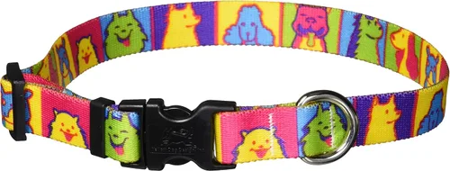 Vista 15 de Yellow Dog Design Collar para perro con graffiti, tamaño grande, 18 a 28 pulgadas Perro Graffiti