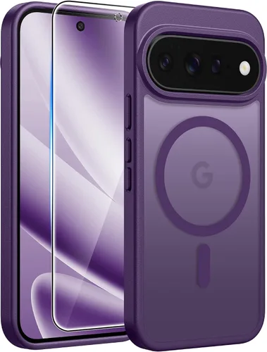 Vista 74 de FNTCASE - Funda para iPhone 16 Pro: magnética, mate, translúcida, de grado militar, protectora contra caídas, resistente, fina, duradera y a prueba