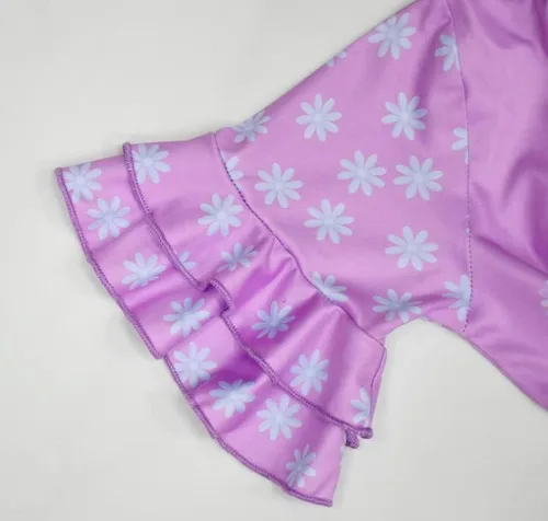 Vista 5 de HUNDJE Disfraz de Halloween, vestido de princesa, traje de cosplay para niñas y niños