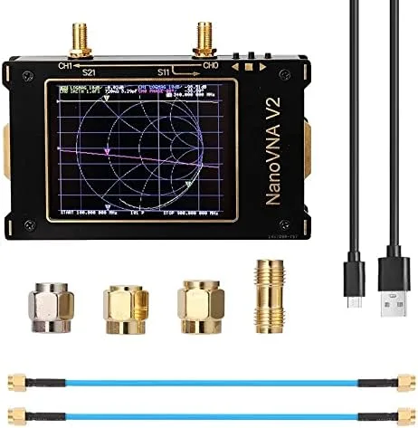 Vista 5 de Analizador de antena de red de segunda generación S-A-A-2 NanoVNA Vector de onda corta para Windows Linux (7+)
