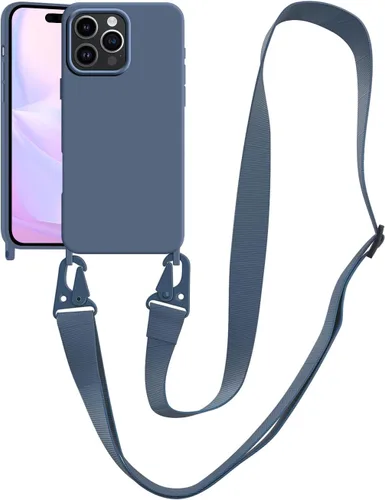 Vista 96 de Funda compatible con iPhone 8 Plus, iPhone 7 Plus/6 Plus/6S Plus con cordón, funda cruzada para iPhone con correa ajustable de silicona para iPhone