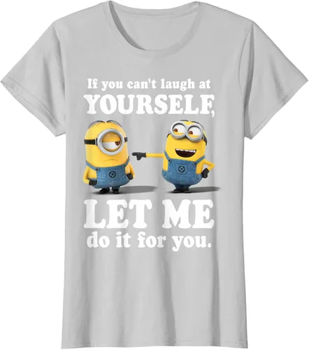 Vista 23 de Camiseta gráfica de Minions de Mi villano favorito: Ríete de ti mismo Negro