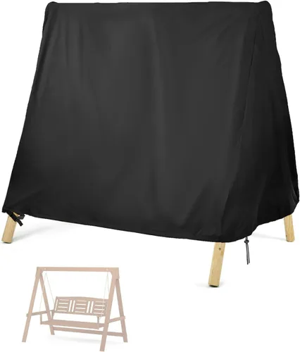 Vista 9 de Kasla Outdoor Swing Cover, Waterproof and Heavy-Duty Cover for Patio A Frame Swing Set & Porch Glider Hammock & Porch Swing Stand