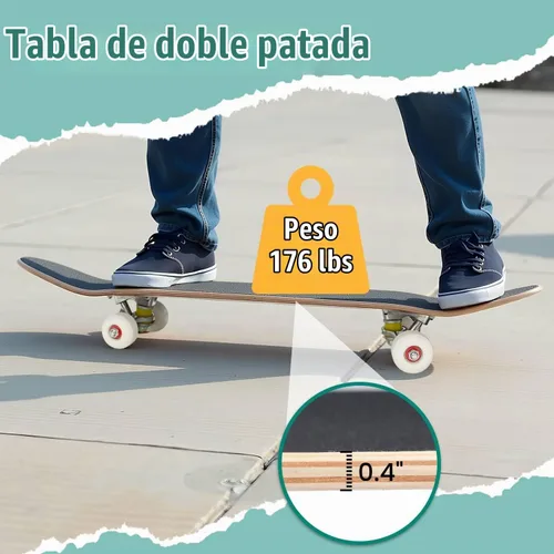 Vista 5 de Patinetas Composición de mariposas azules Morpho y mariposas blancas sobre blanco Monopatín cóncavo clásico Cosas geniales Regalos para adolescentes