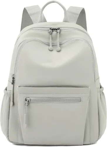 Vista 53 de Tanweibago Mini mochilas de nailon para mujer, mochilas pequeñas de 11L para mujer, mochila ligera casual para mujer, mochila de viaje de compras