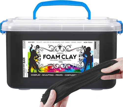 Vista 11 de Arcilla de espuma para modelar de espuma seca al aire – Arcilla suave para cosplay para añadir slime, arcilla de moldeo para esculpir con espuma