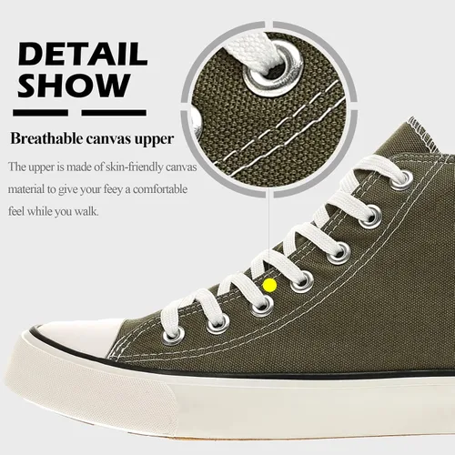 Vista 2 de LUMUBBY Zapatos de lona para mujeres y hombres, tenis de lona con cordones, tenis de lona a la moda, zapatos clásicos casuales para caminar, cómodos