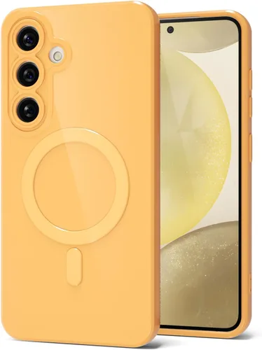 Vista 152 de Svanove Funda magnética de silicona para Samsung Galaxy S22, compatible con Magsafe, bonita funda para mujer, goma de gelatina brillante delgada