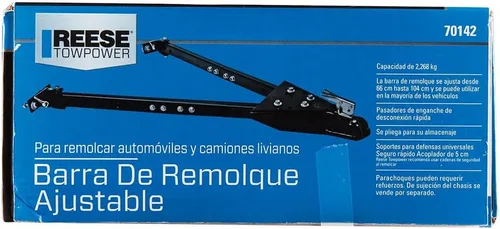 Vista 5 de Reese Towpower 7014200 - Barra de remolque ajustable, color negro
