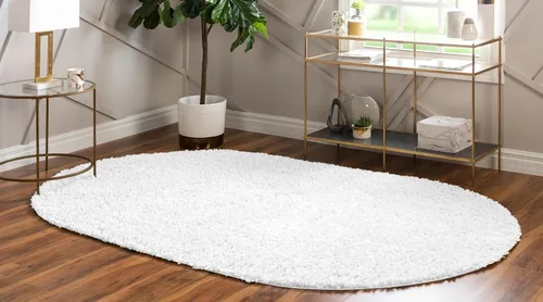 Vista 163 de Unique Loom Colección Davos Shag - Alfombra Lino