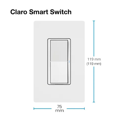 Vista 14 de Lutron Claro Interruptor de luz inteligente para iluminación Caseta, para luces LED, ventiladores, 5 amperios, un solo polo/3 vías, se requiere Negro