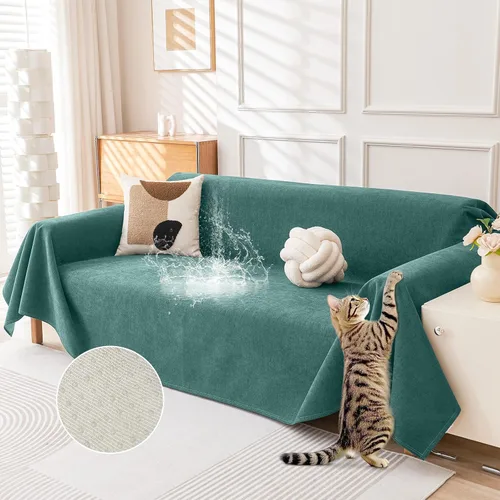 Vista 19 de Deep Dream Funda para Sillón Resistente a Arañazos de Gato, Funda Impermeable para Sofá para Perros, Protectores de Sofá Amigables con Mascotas