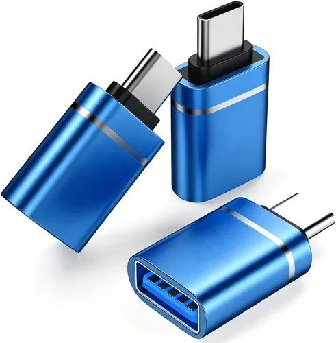 Vista 9 de Adaptador USB C a USB, paquete de 3 adaptadores USB C macho a USB 3.0 hembra Compatibilidad para iMac 2021 para iPad Pro 2021 para MacBook Pro 2020