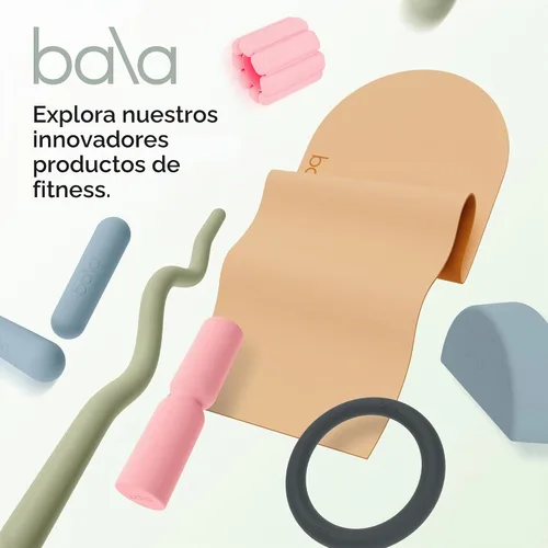 Vista 6 de Bala Bangles & Bala Bars - Equipo de entrenamiento en casa, color carbón
